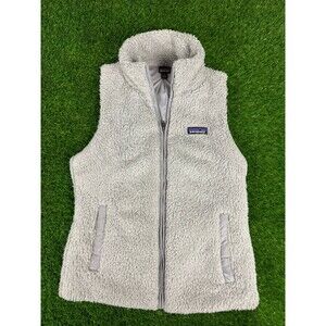 Patagonia Vest Womens Small Gray Los Gatos Deep Pile Fleece Pockets STY25216